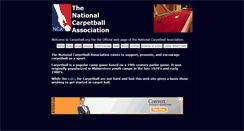 Desktop Screenshot of carpetball.org