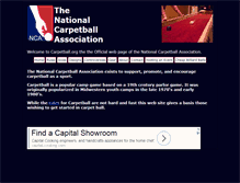 Tablet Screenshot of carpetball.org